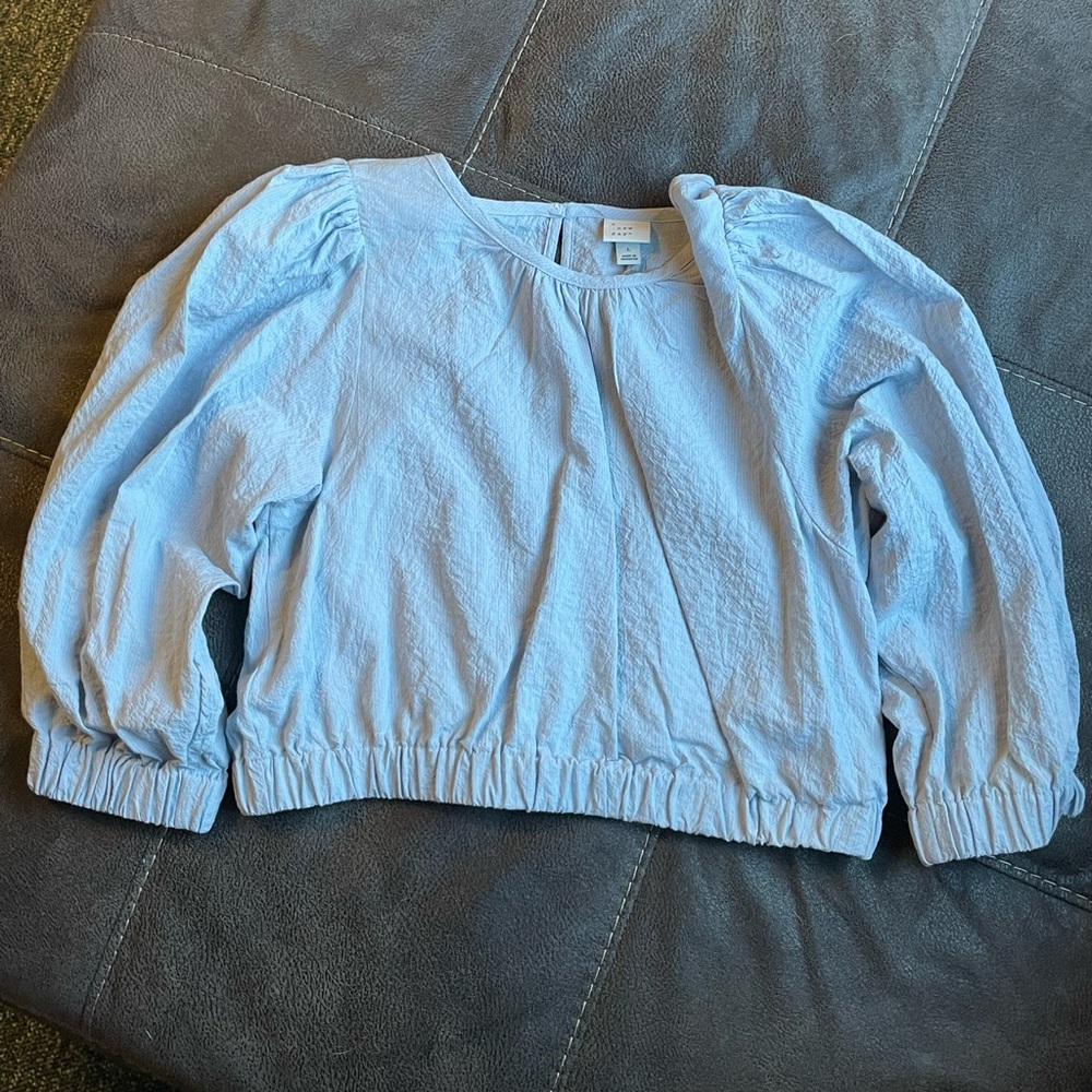 A new day cropped long sleeve top